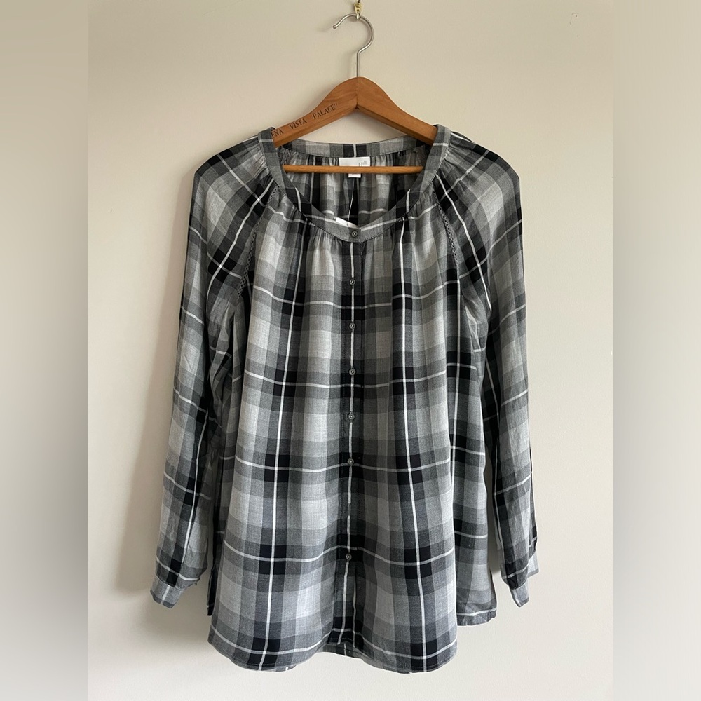 NWT J. JIll Peasant Blouse